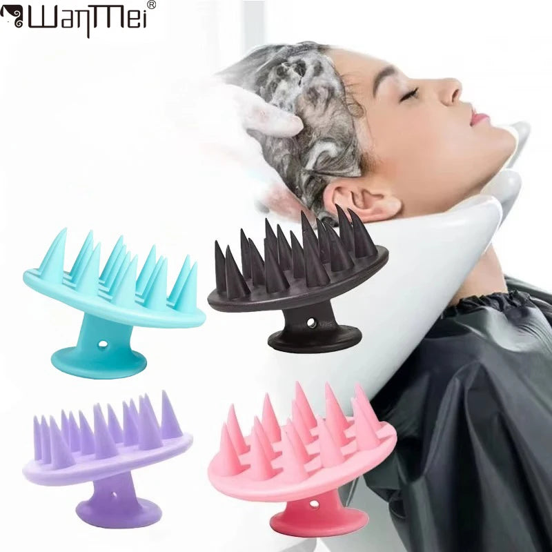 Silicone scalp massager brush